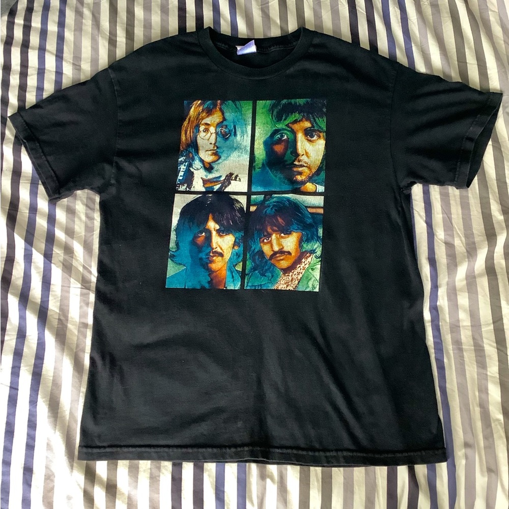 Vintage 2000 Double Sided The Beatles Portraits Band Shirt. - Picture 1 of 7